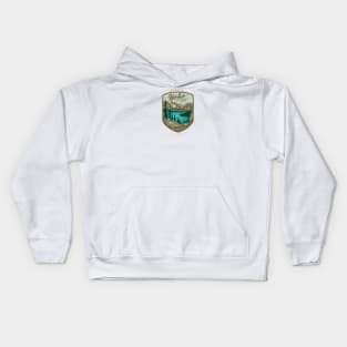 Yoho National Park Blue Emerald Lake Kids Hoodie